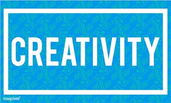 Illustration of creativity word on blue backg.. | Free stock vector - 390548