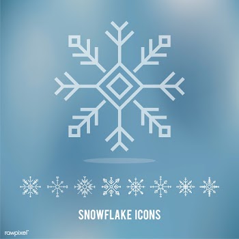 Illustration of cute snowflake icons | Free stock vector - 414932