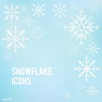 Illustration of cute snowflake icons | Free stock vector - 414940