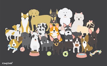 Illustration of different breeds of dogs | Free stock vector - 60555