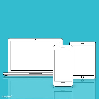 Illustration of digital devices isolated | Free stock vector - 388894