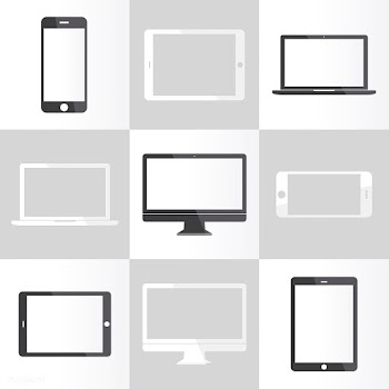 Illustration of digital devices isolated | Free stock vector - 388904