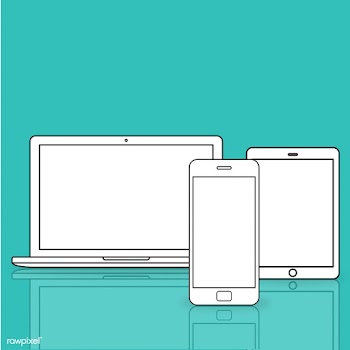 Illustration of digital devices isolated | Free stock vector - 388939