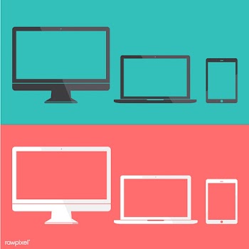Illustration of digital devices isolated | Free stock vector - 388989