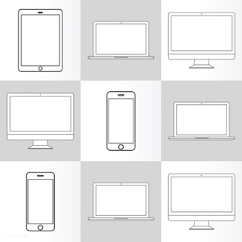 Illustration of digital devices isolated | Free stock vector - 389024