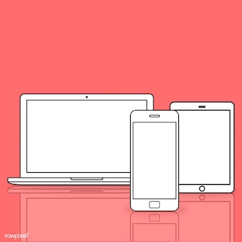 Illustration of digital devices isolated | Free stock vector - 389025