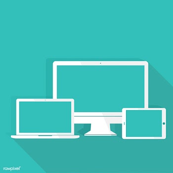 Illustration of digital devices isolated | Free stock vector - 389150