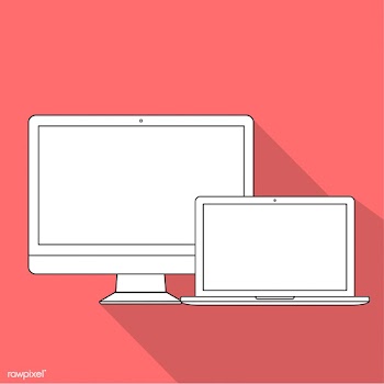 Illustration of digital devices isolated | Free stock vector - 389161