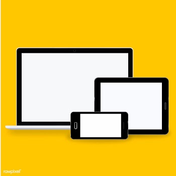 Illustration of digital devices isolated | Free stock vector - 389165
