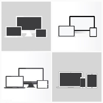 Illustration of digital devices isolated | Free stock vector - 389190