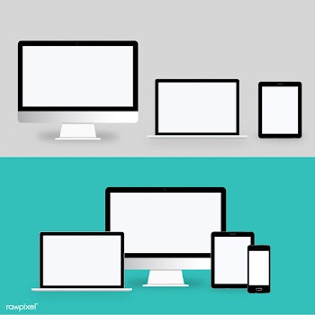 Illustration of digital devices isolated | Free stock vector - 389332