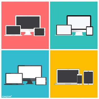 Illustration of digital devices isolated | Free stock vector - 389350