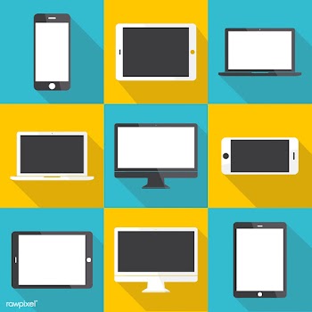Illustration of digital devices isolated | Free stock vector - 390052