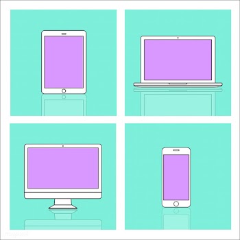Illustration of digital devices isolated | Free stock vector - 390327
