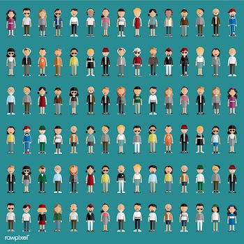 Illustration of diverse people | Free stock vector - 389076
