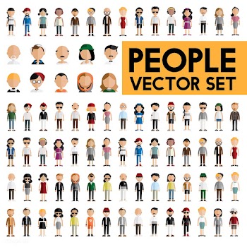 Illustration of diverse people | Free stock vector - 389179