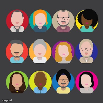 Illustration of diverse people | Free stock vector - 389328