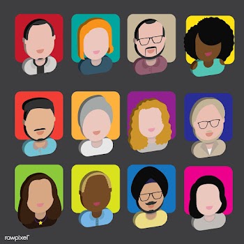 Illustration of diverse people | Free stock vector - 389340