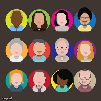 Illustration of diverse people | Free stock vector - 389408