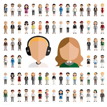 Illustration of diverse people | Free stock vector - 389427