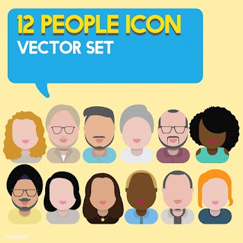 Illustration of diverse people | Free stock vector - 389527