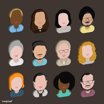 Illustration of diverse people | Free stock vector - 389605