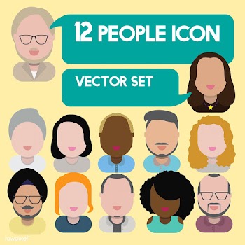 Illustration of diverse people | Free stock vector - 389607