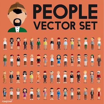 Illustration of diverse people | Free stock vector - 389625