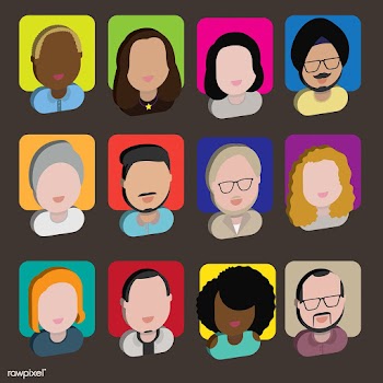 Illustration of diverse people | Free stock vector - 389649
