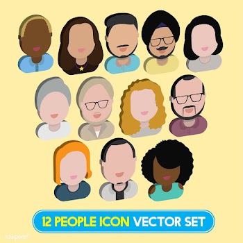 Illustration of diverse people | Free stock vector - 389719