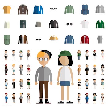 Illustration of diverse people | Free stock vector - 389760