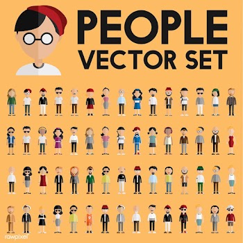 Illustration of diverse people | Free stock vector - 390059