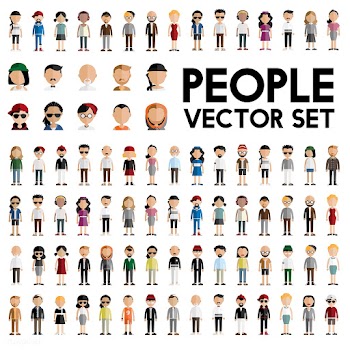 Illustration of diverse people | Free stock vector - 390081