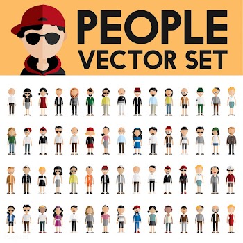 Illustration of diverse people | Free stock vector - 390113