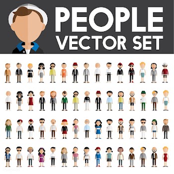 Illustration of diverse people | Free stock vector - 390187