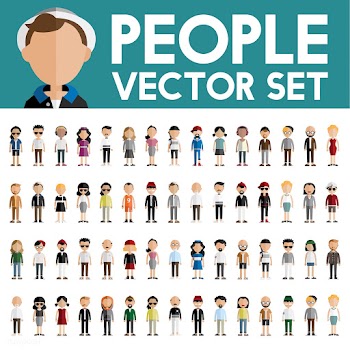 Illustration of diverse people | Free stock vector - 390214