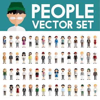 Illustration of diverse people | Free stock vector - 390337