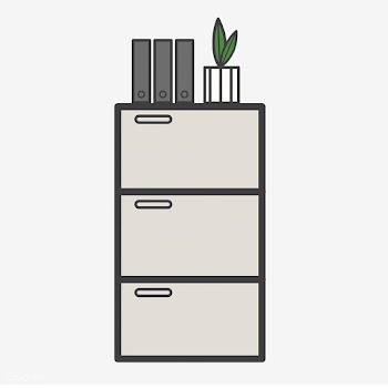 Illustration of document drawer | Free stock vector - 77210