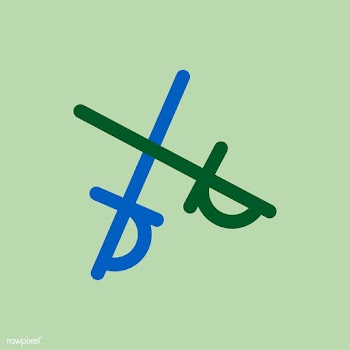 Illustration of fencing swords icon | Free stock vector - 380527
