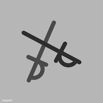 Illustration of fencing swords icon | Free stock vector - 380730