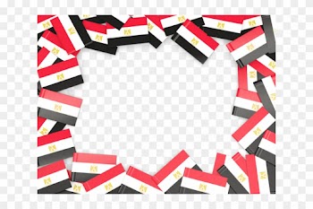 Illustration Of Flag Of Egypt - Egypt Flag Frame