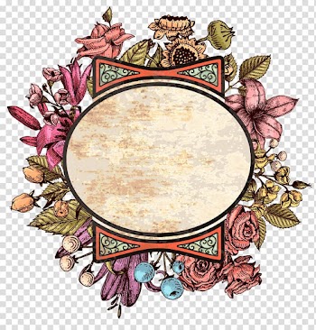 Illustration of flowers, Watercolor: Flowers Watercolor painting, Retro watercolor flower borders transparent background PNG clipart