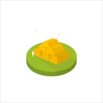 Illustration of gold bars icon | Free stock vector - 60222