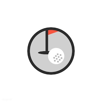 Illustration of golfing icon | Free stock vector - 380899