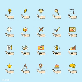Illustration of graphic design icons set | Free stock vector - 266776