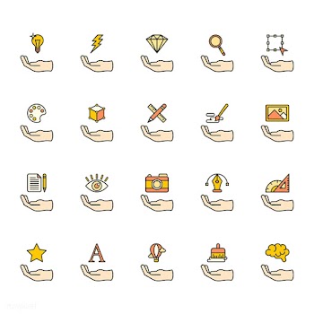 Illustration of graphic design icons set | Free stock vector - 297286