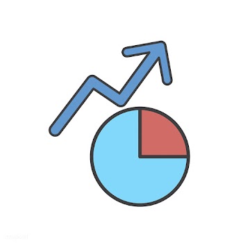 Illustration of growth graph icon | Free stock vector - 77235