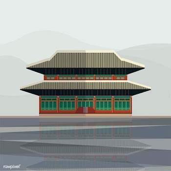 Illustration of Gyeongbokgung Palace | Free stock vector - 393650