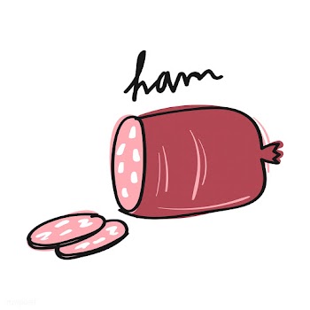 Illustration of ham vector | Free stock vector - 60144