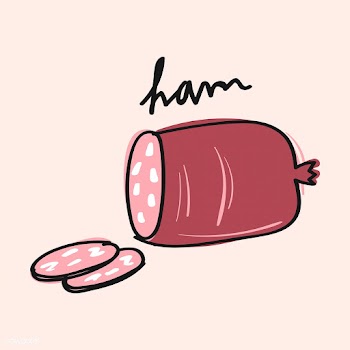 Illustration of ham vector | Free stock vector - 60209
